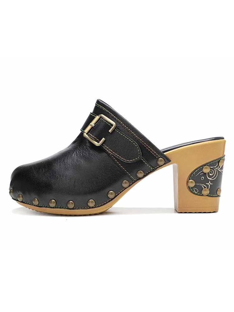 Handmade Round Toe Sandals