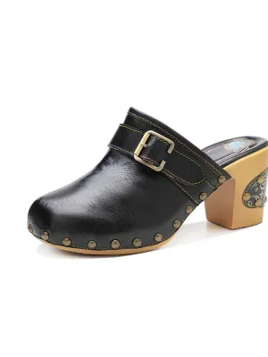 Handmade Round Toe Sandals