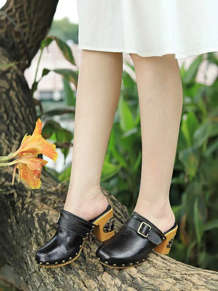 Handmade Round Toe Sandals