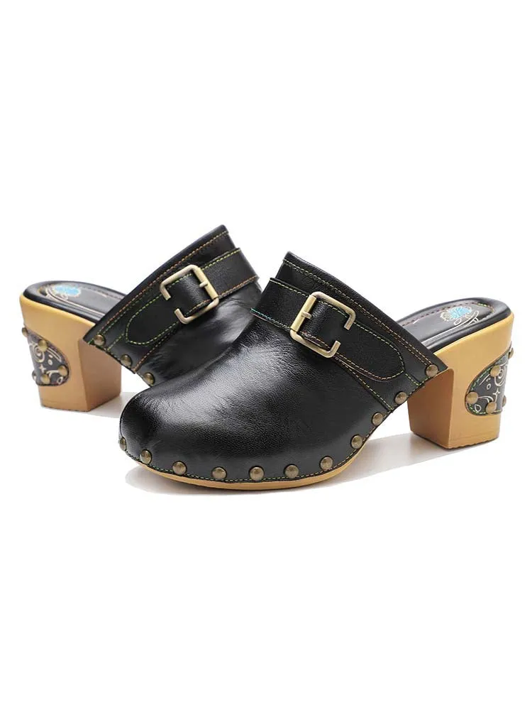 Handmade Round Toe Sandals
