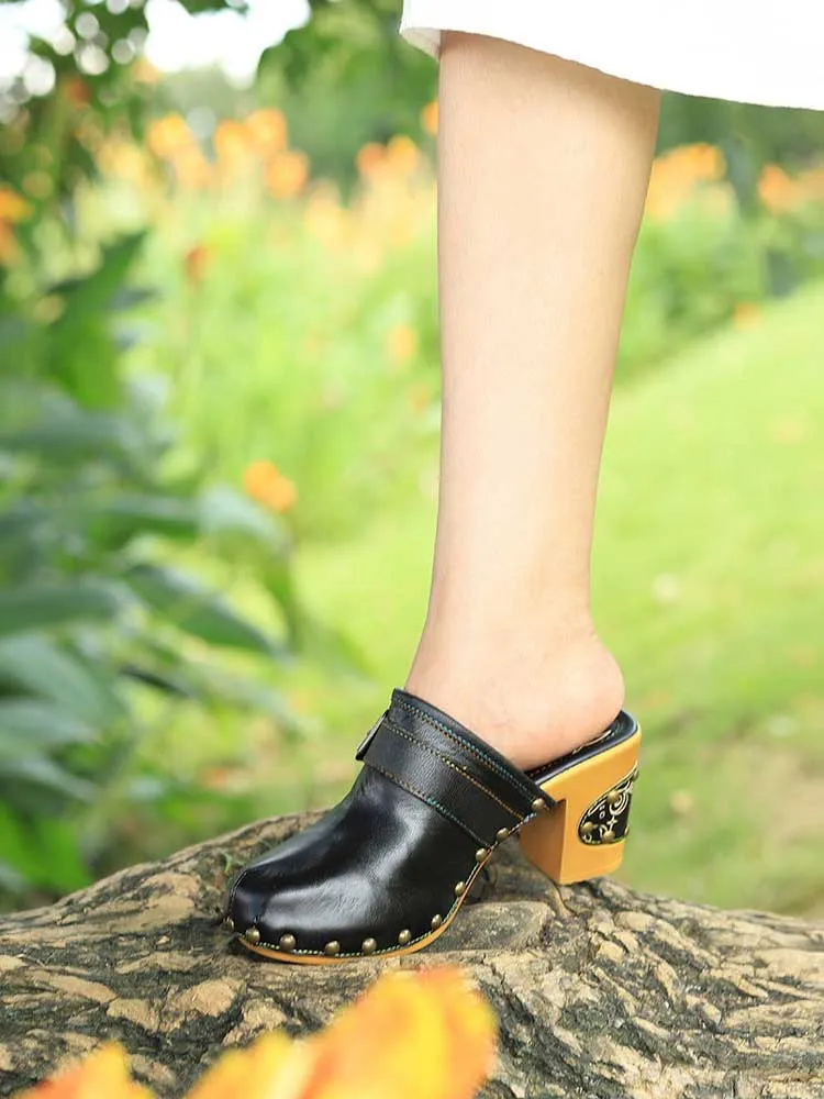 Handmade Round Toe Sandals