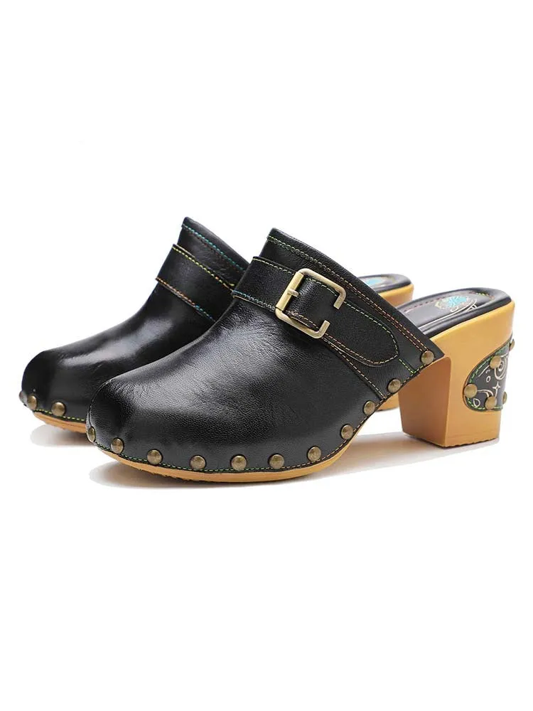 Handmade Round Toe Sandals