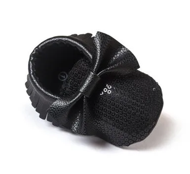 Handmade Soft Bottom Fashion Tassels Newborn Babies Shoes PU leather Prewalkers