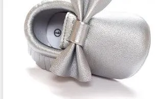 Handmade Soft Bottom Fashion Tassels Newborn Babies Shoes PU leather Prewalkers