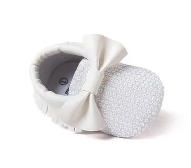 Handmade Soft Bottom Fashion Tassels Newborn Babies Shoes PU leather Prewalkers