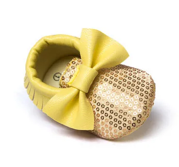 Handmade Soft Bottom Fashion Tassels Newborn Babies Shoes PU leather Prewalkers