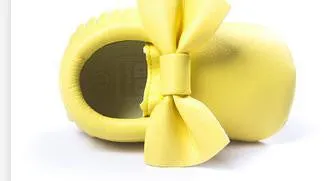 Handmade Soft Bottom Fashion Tassels Newborn Babies Shoes PU leather Prewalkers