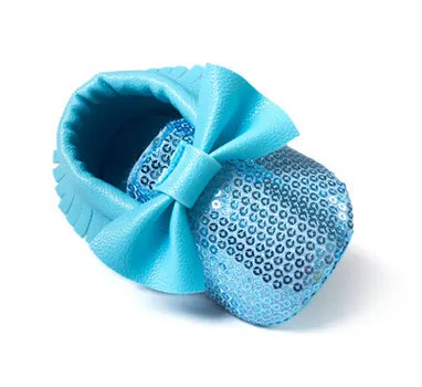 Handmade Soft Bottom Fashion Tassels Newborn Babies Shoes PU leather Prewalkers
