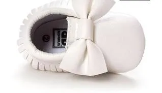 Handmade Soft Bottom Fashion Tassels Newborn Babies Shoes PU leather Prewalkers