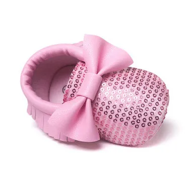 Handmade Soft Bottom Fashion Tassels Newborn Babies Shoes PU leather Prewalkers
