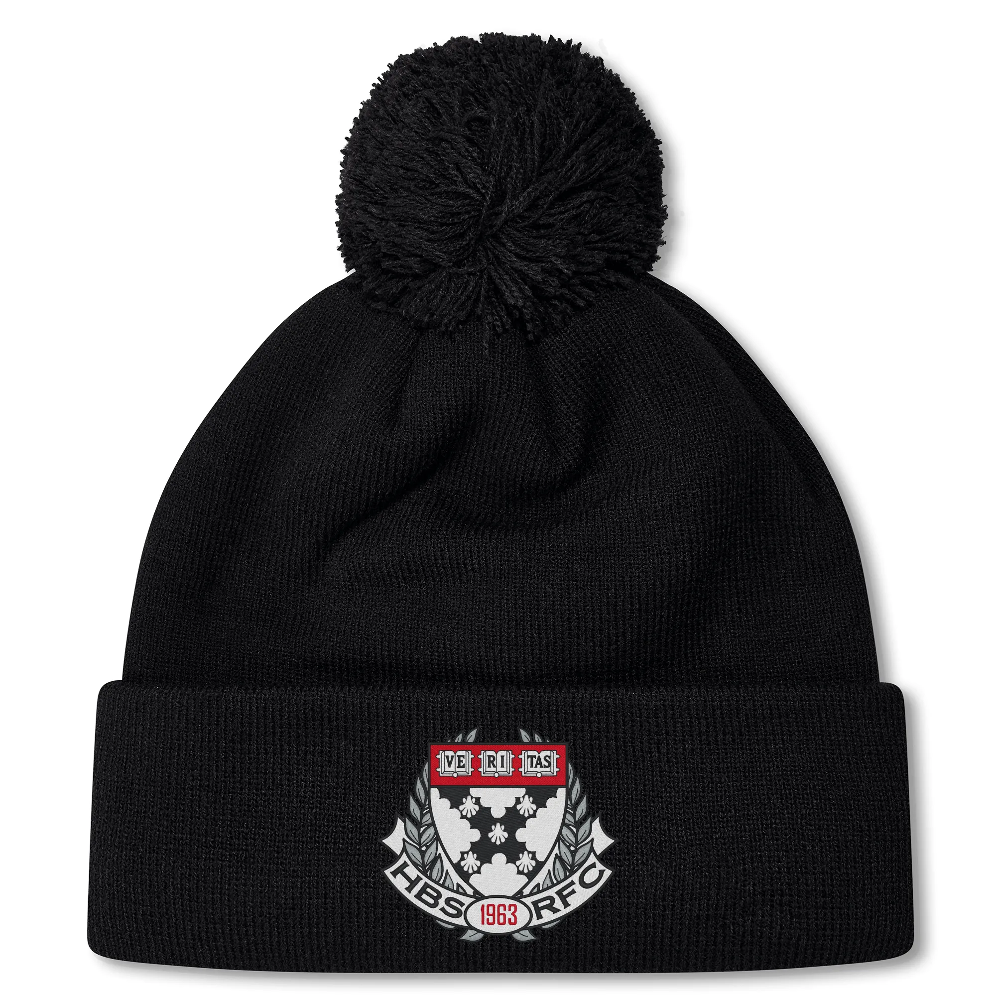 Harvard Business School RFC Pom Pom Beanie by Canterbury