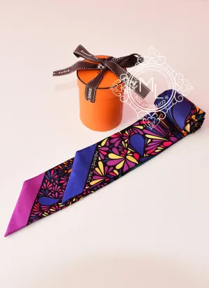 Hermes Millefleurs du Mexique Blue Purple Twilly