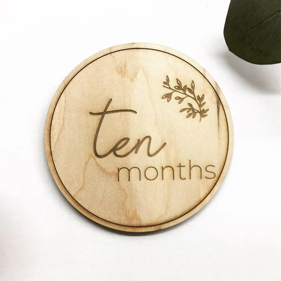 Hexagon Baby Monthly Milestone Discs