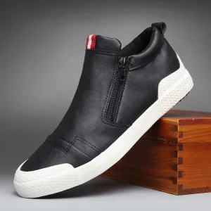 High-top Casual Shoes Leather Trend Men's Boots