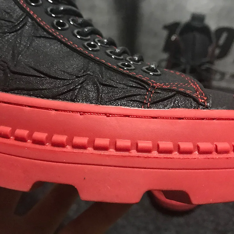 Hip hops New Luxury Mens Casual Fashion shoes High Top Men Sneaker New Lace-up Hip Hop Tenis Sapato Masculino Leather Shoes