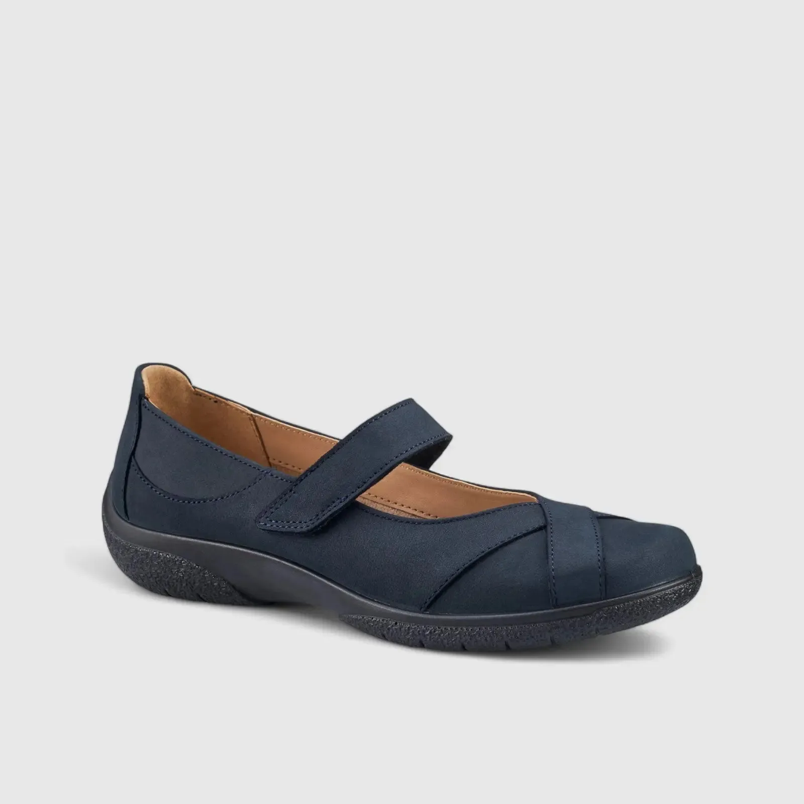 Hope Comfort Leather Shoe Denim Navy
