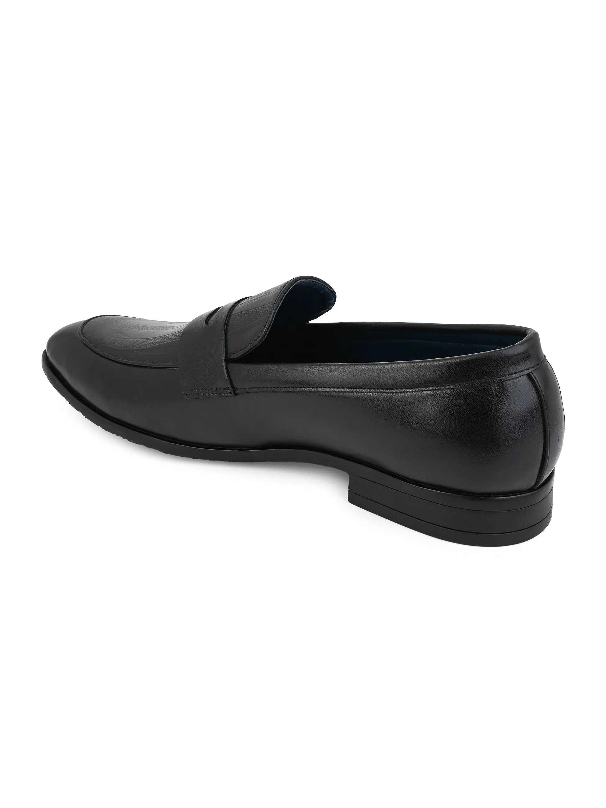 Hydes N Hues Black Classical Formal Slip-On Shoe for Men