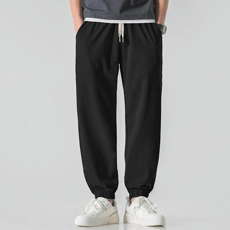 Ice Silk Beam Knit Breathable Pants