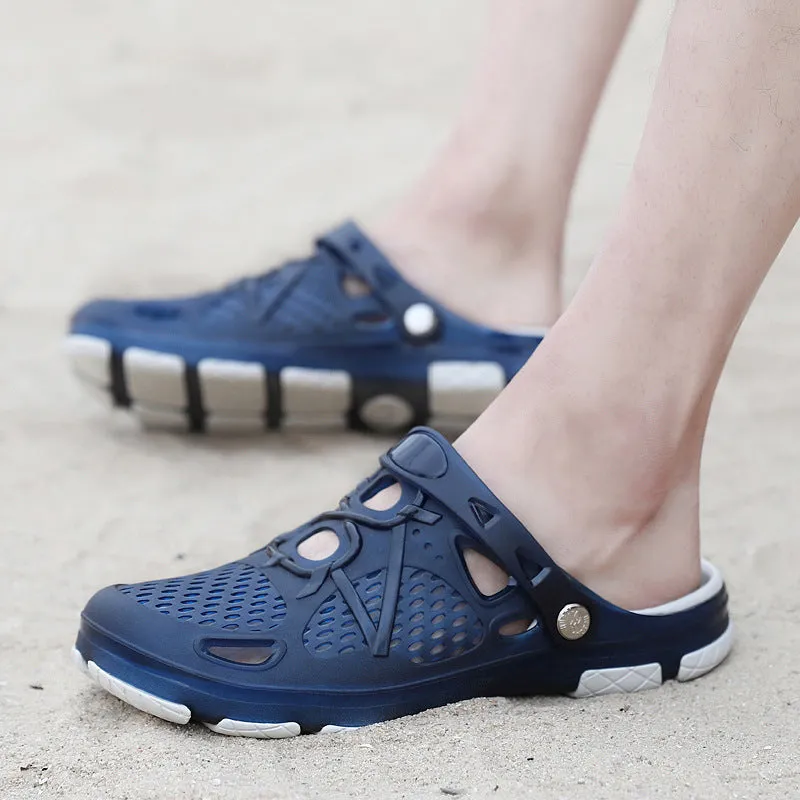 INSTOCK-Casual breathable non-slip beach clogs shoes for men's