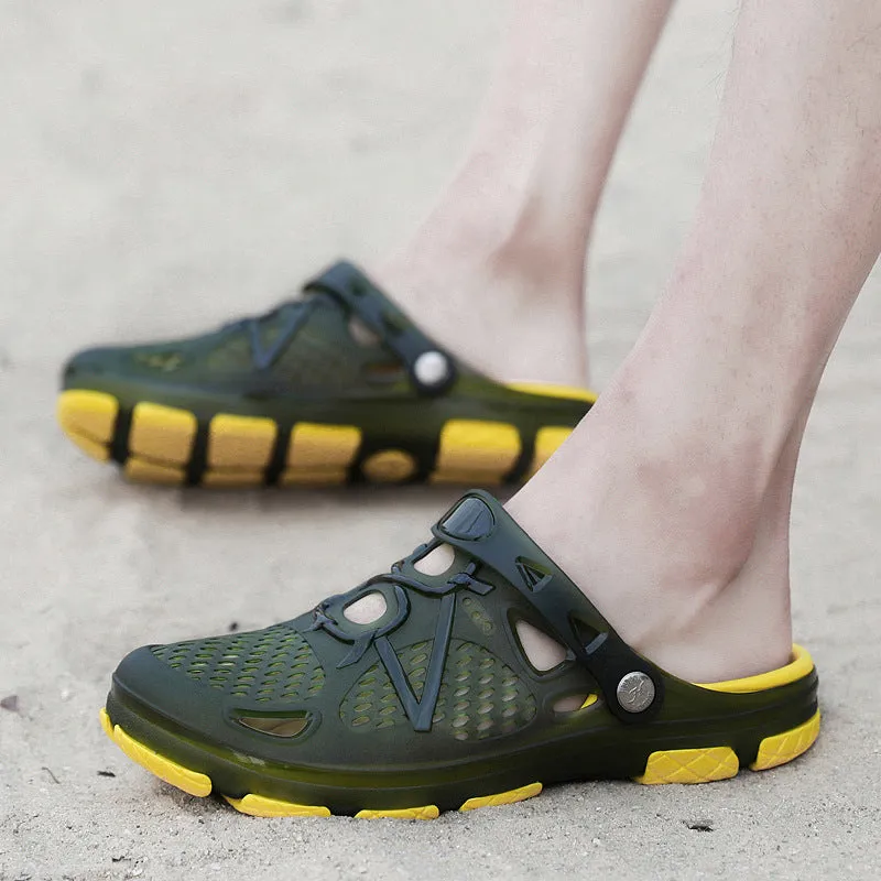 INSTOCK-Casual breathable non-slip beach clogs shoes for men's