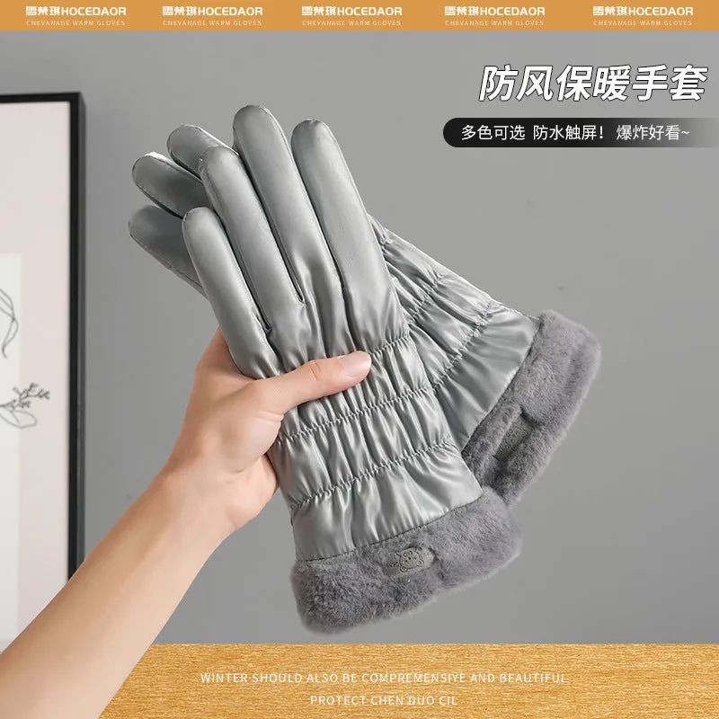 INSTOCK-Winter warm women's gloves