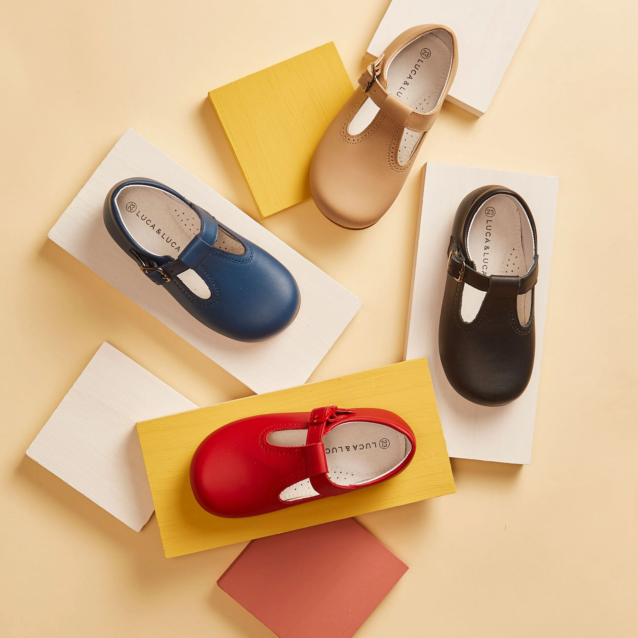 IRIS BLUE T-BAR SHOES