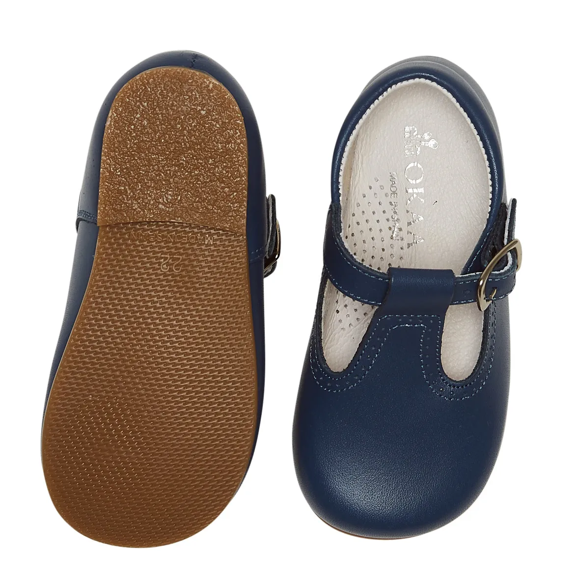 IRIS BLUE T-BAR SHOES