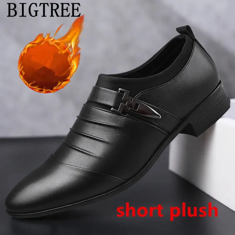 Italian Fashion Elegant Oxford Shoes For Mens Shoes Large Sizes Men Formal Shoes Leather Men Dress Loafers Man Slip On Masculino