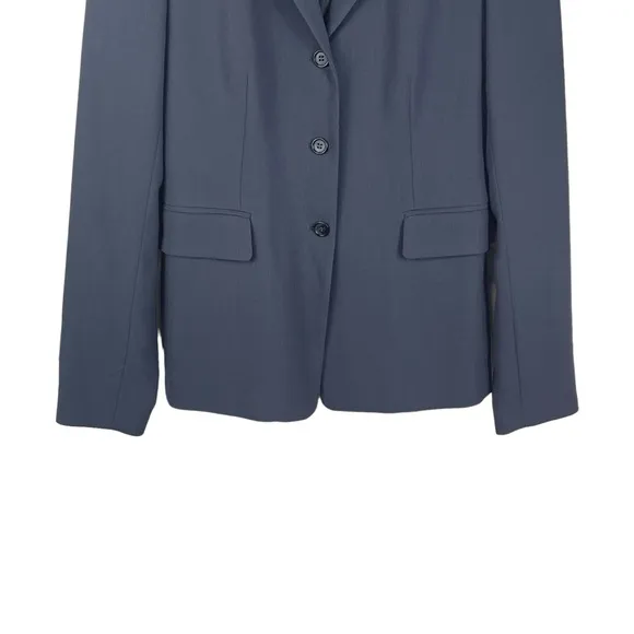 J. Crew Women’s Wool Grey Classic Three Button Jacket Blazer Career Coat Size T8