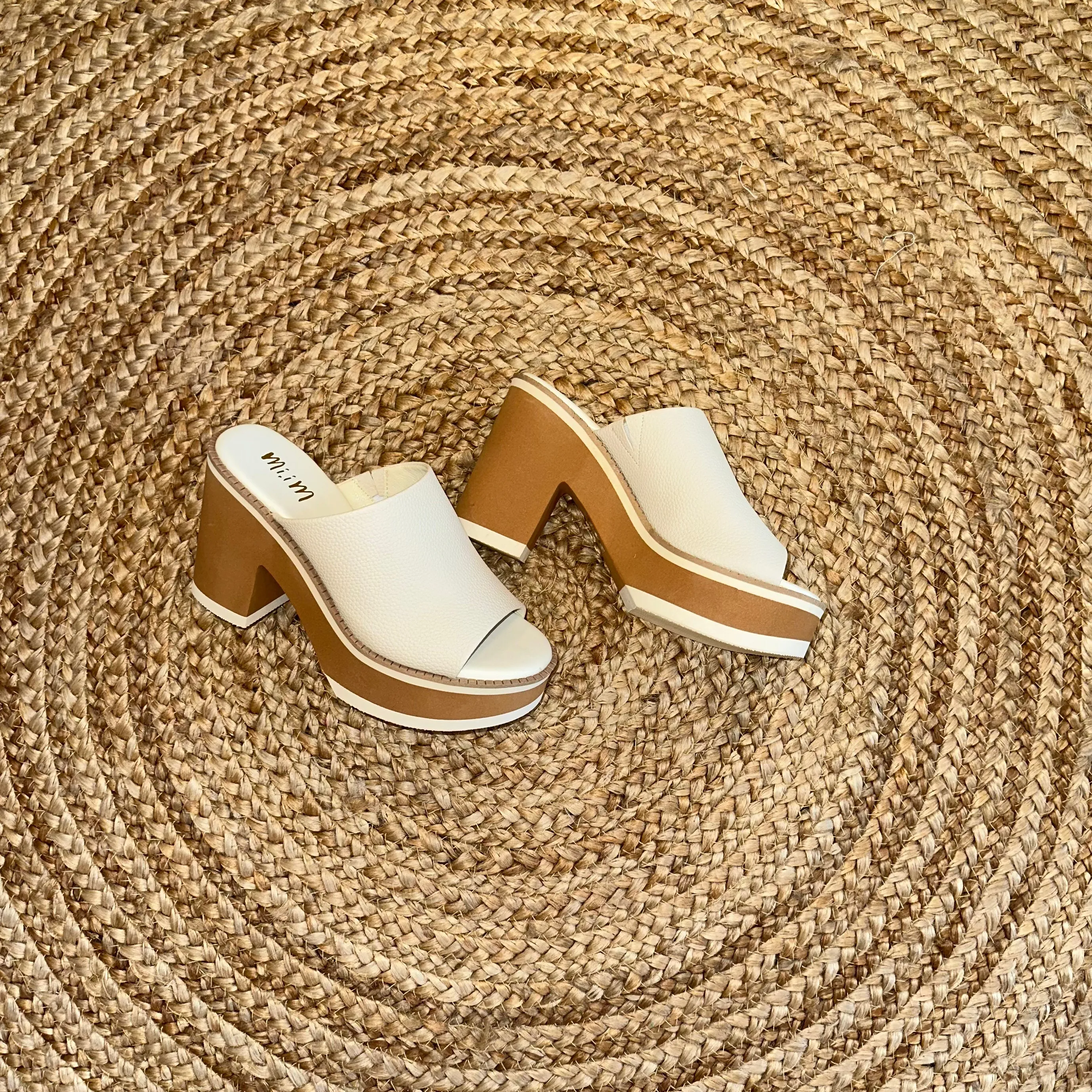 Jemma Ivory Chunky Heel