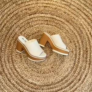 Jemma Ivory Chunky Heel