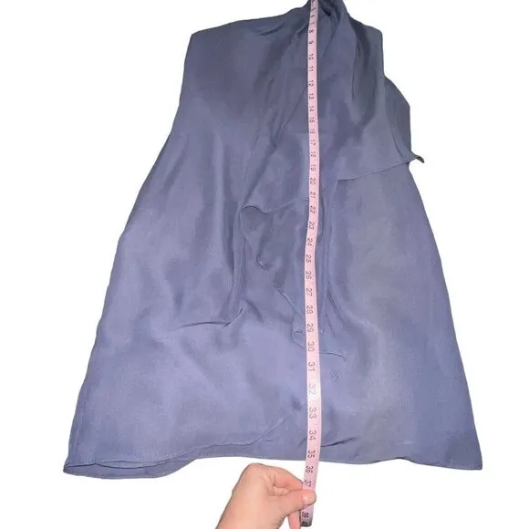 JJ's House Dress Women Size 6‎ Purple Stormy One Shoulder Chiffon  Sheath Dress
