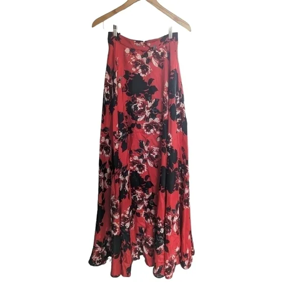 Jodi Kristopher Floral Formal Lined Full Glam Bright Coquette Maxi Skirt 3
