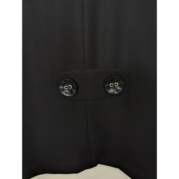 JOSEPH RIBKOFF Blazer Womens Size 10 Black Cropped Swing Jacket Office Neutral
