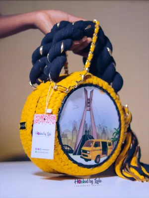 LAGOS Crochet board bag: Dánfó edition