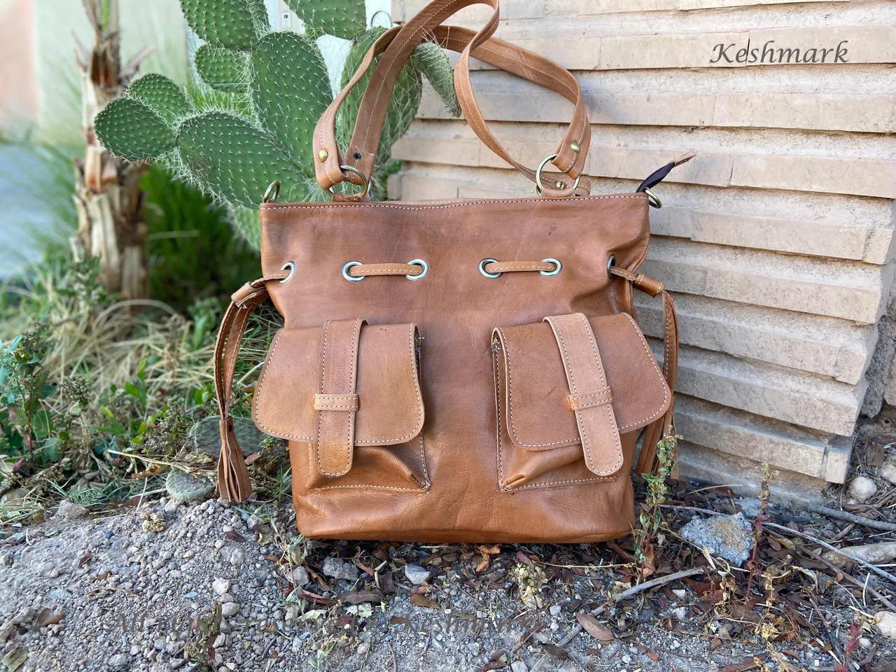 Leather Backpack Rucksack, Leather Travel Bag, Handmade Leather Backpack, Leather Bag