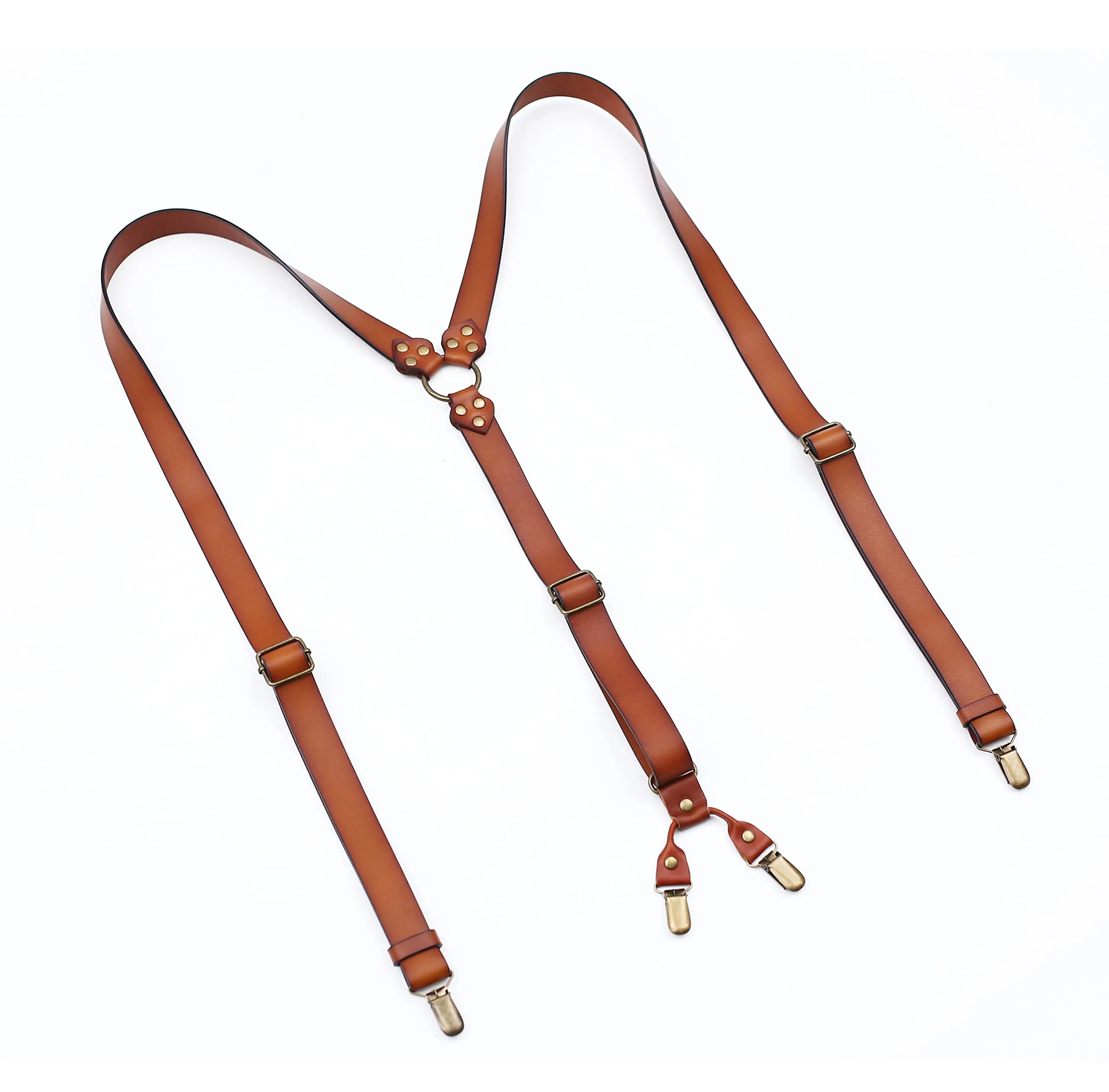 Leather Suspenders For Men Adjustable Design Genuine Leather Suspenders Groomsmen Gifts Mens Leather Suspenders