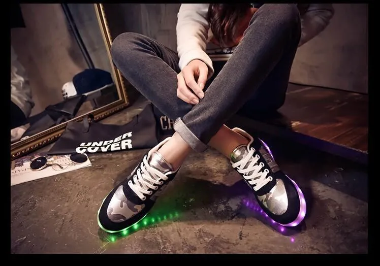 LED, USB Charging Luminous Shoes