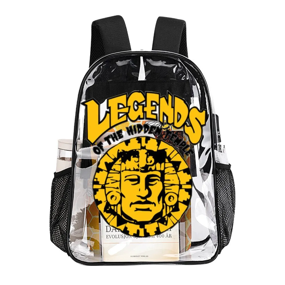 Legends Of The Hidden Temple Logo Transparent Backpack 17 inch