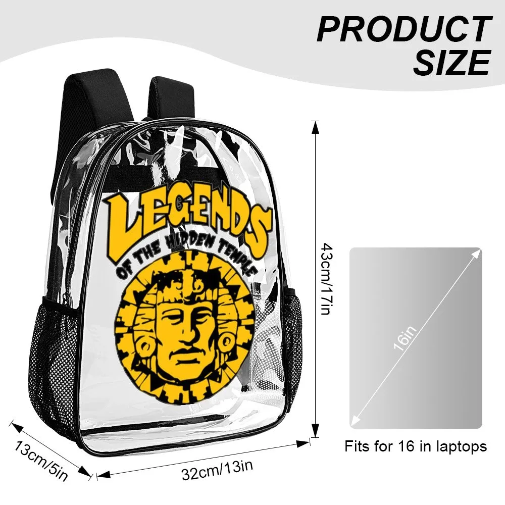 Legends Of The Hidden Temple Logo Transparent Backpack 17 inch