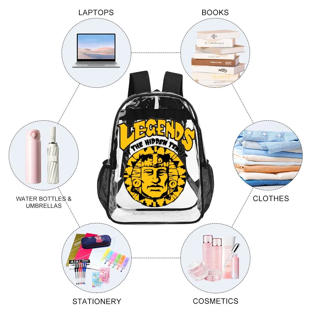 Legends Of The Hidden Temple Logo Transparent Backpack 17 inch
