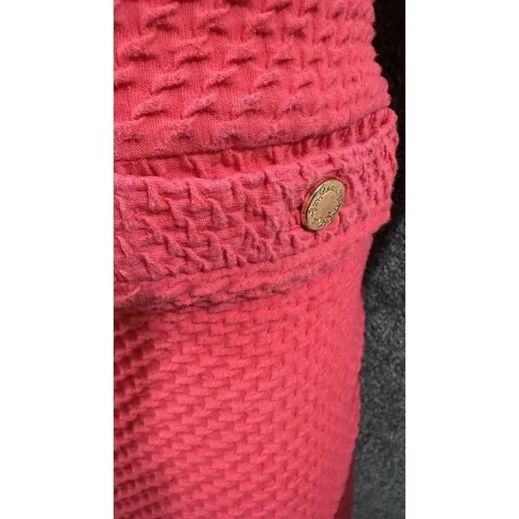 lilly pulitzer dress Medium Coco Island Coral Pink Textured Knit Mini