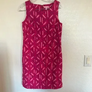Lily Pulitzer women’s size 4 pink formal business cotton spandex zip lined