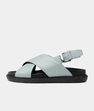 Lola Sandal - Dusty Blue Leather