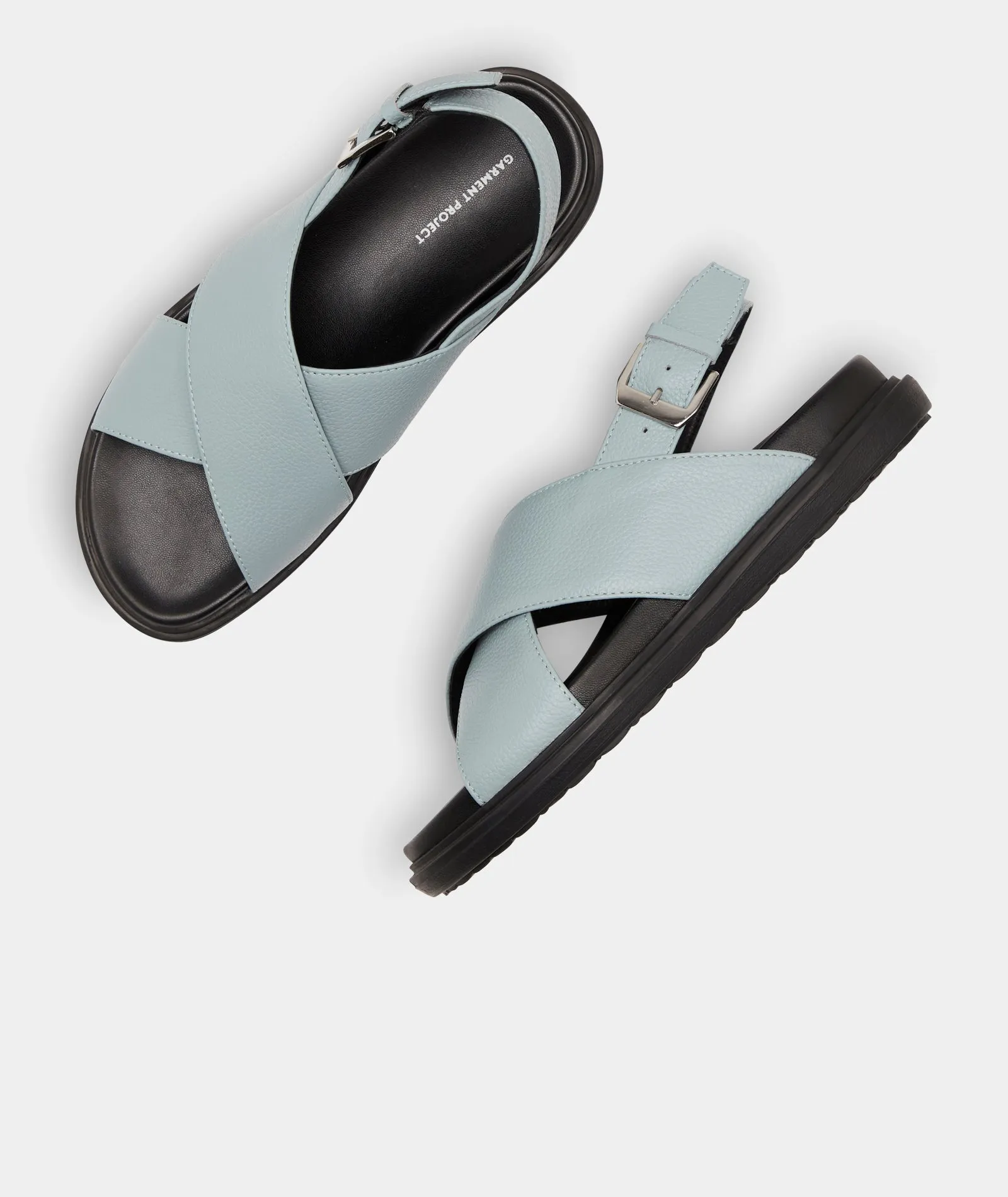 Lola Sandal - Dusty Blue Leather