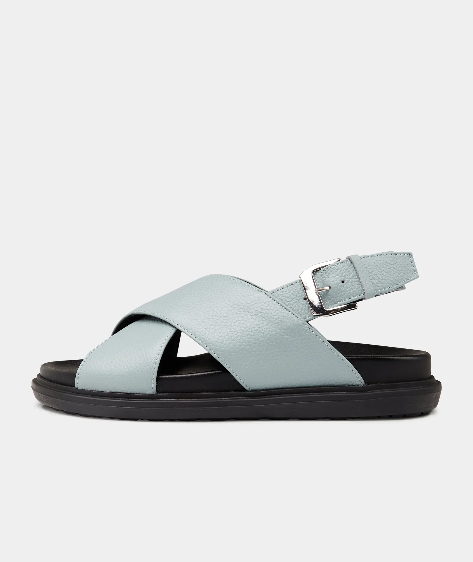 Lola Sandal - Dusty Blue Leather
