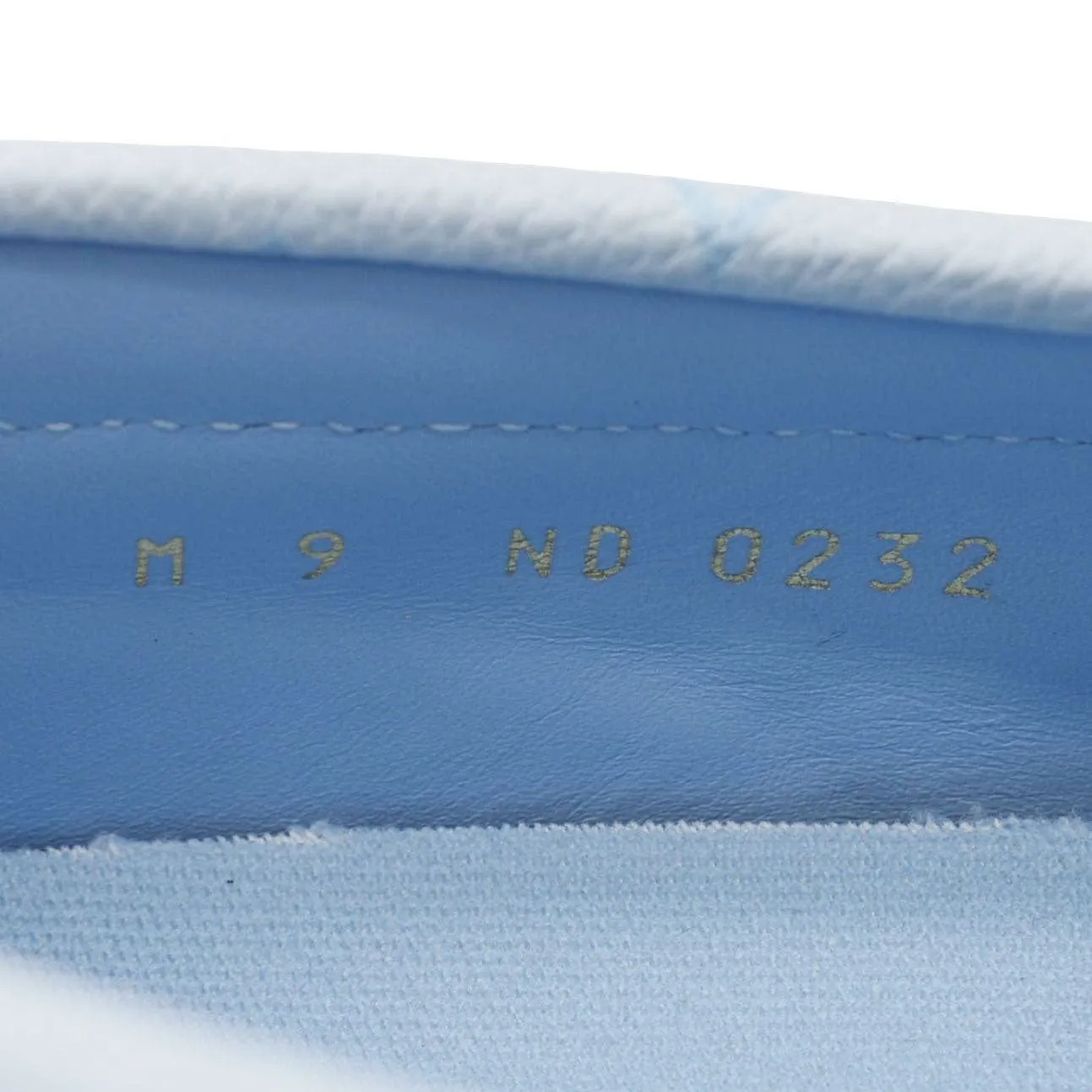 LOUIS VUITTON LV Racer Moccasin Perforated Leather Loafers Light Blue US 10.5