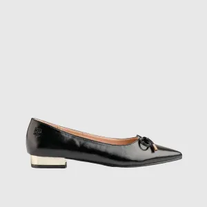 Low Heel Court Shoe Black 10565