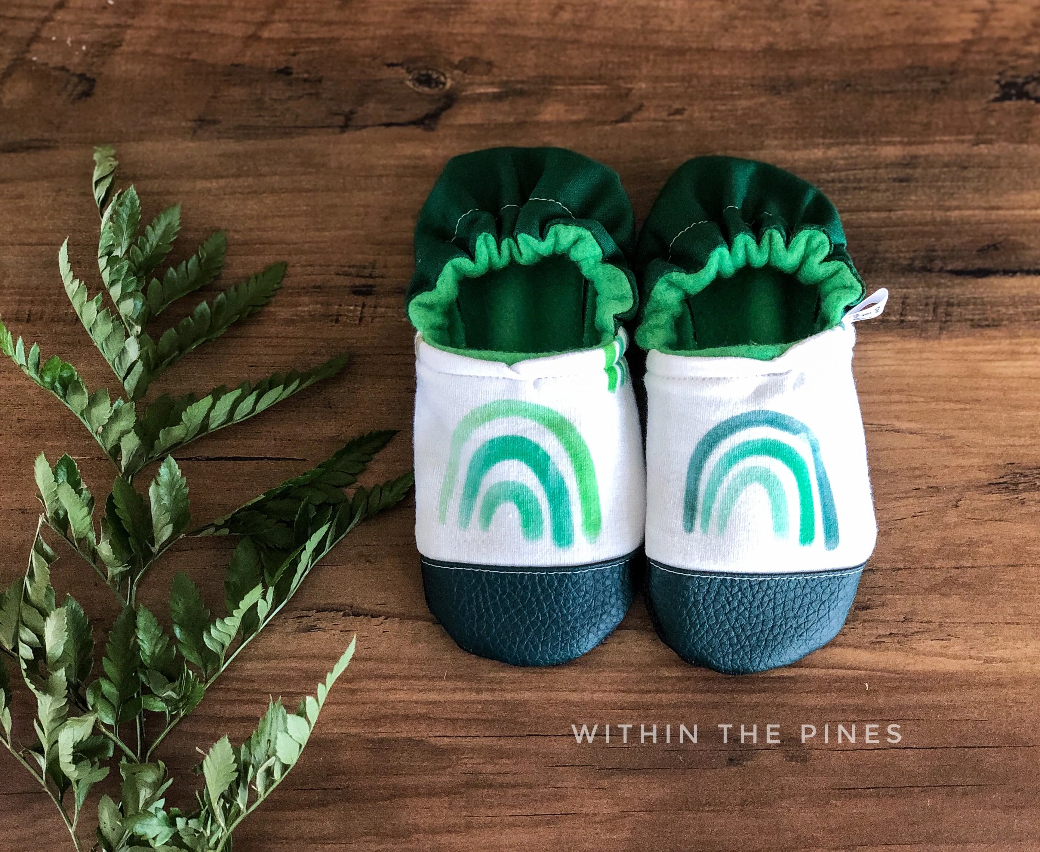 Lucky Watercolor Rainbow Moccs