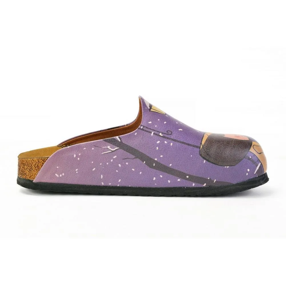 Men and Women Love, Snow Drops and Love is in the Air Written Patterned Clogs - CAL1404